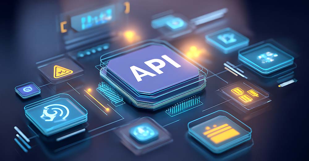 Limitaciones a la consulta de una API Icono de API con varios iconos tecnológicos alrededor