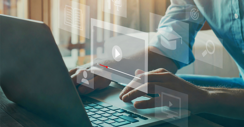 Crónica del Open Data Day 2026 Iconos que representan un webinar o video tutorial online