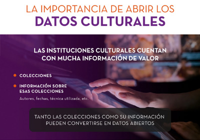 Captura de la infografía La importancia de abrir los datos culturales